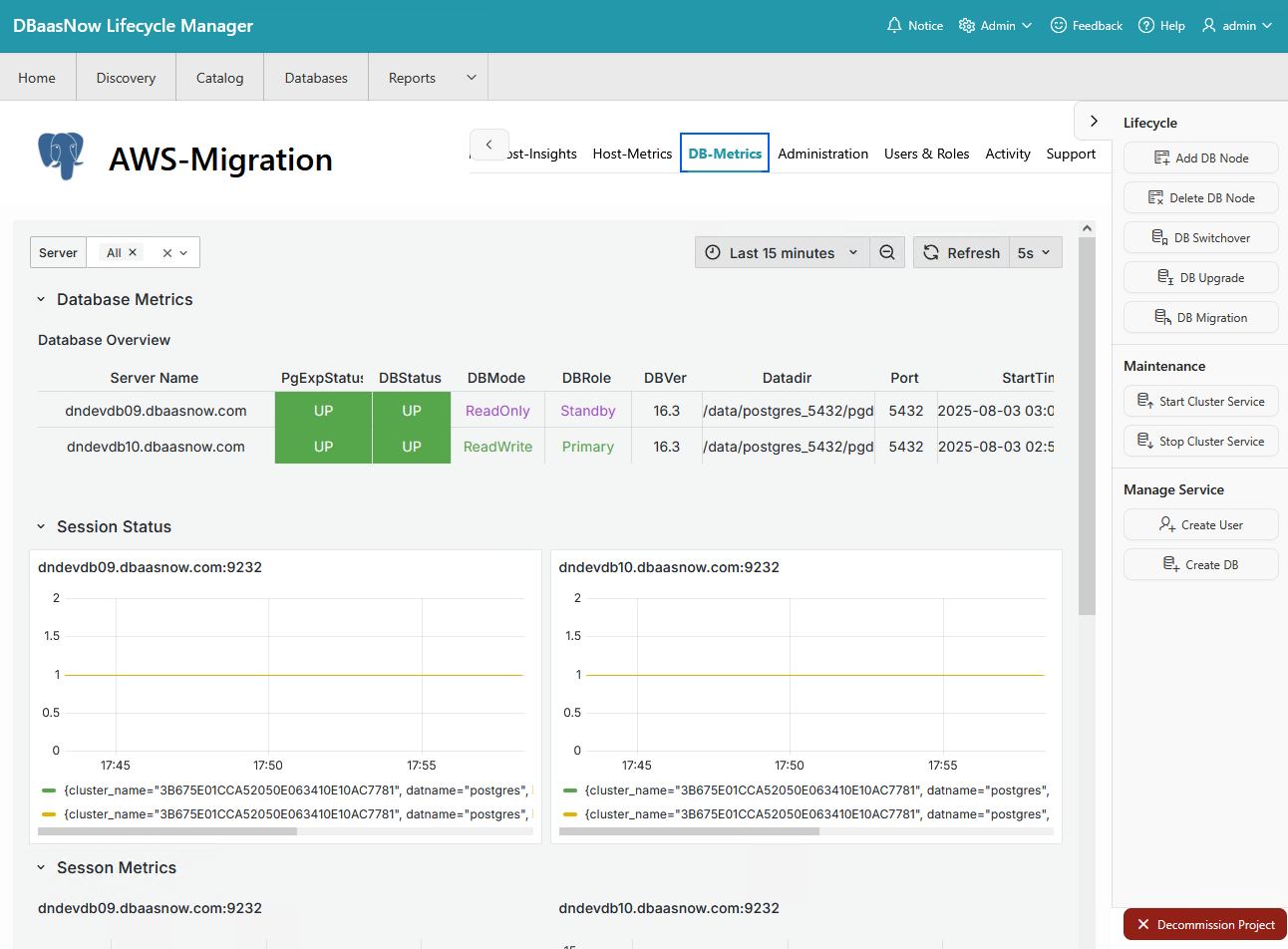 Screenshot-PG-DBMetric